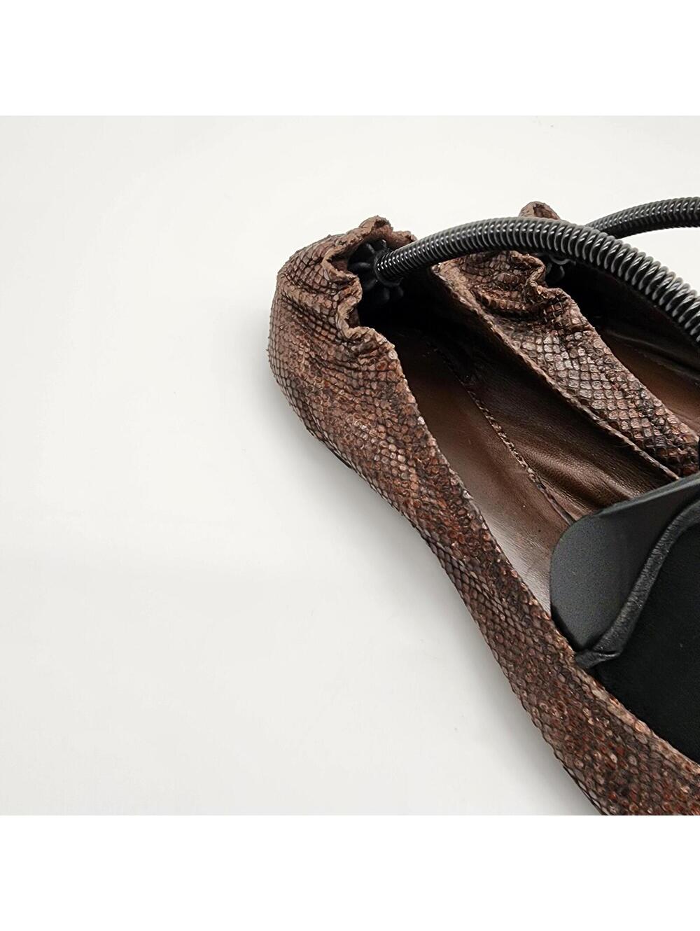 EUC Tory Burch Reva Ballet Flat Doria Snake Print 10.5 10 - Picture 7 of 8